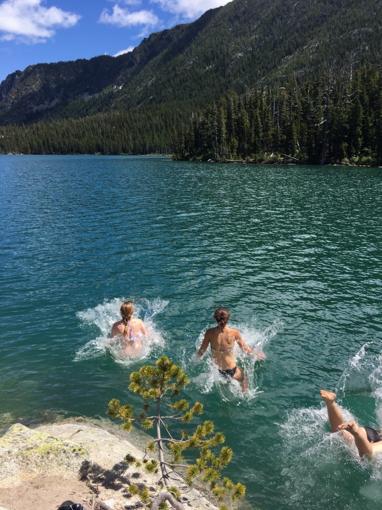 snow lake swimming 2